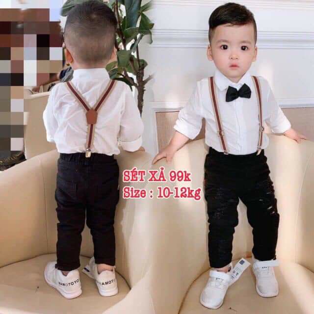 Set 5 bộ cotton cho bé trai