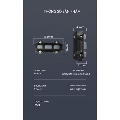 Giảm chấn chống đỗ khung Loboo