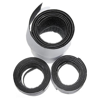 1m x20mm Self Adhesive Sticky Hook And Loop Roll Strap Black