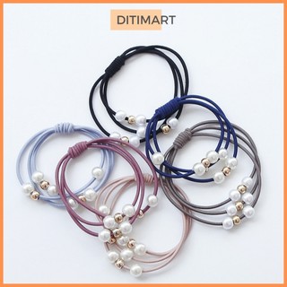 [SET 10 DÂY] Chun Buộc Tóc Dây Thun Nịt Cột Tóc Đẹp Phong Cách Hàn Quốc