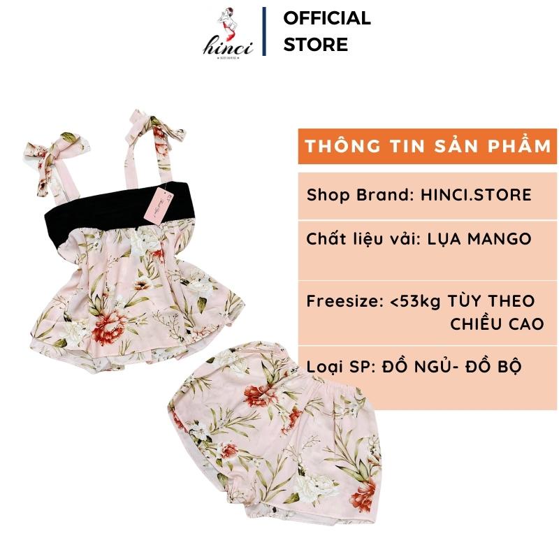 Đồ ngủ sexy nữ 2 dây bản to thắt nơ ngực xếp li, bộ ngủ hai dây, đồ bộ mặc nhà chất lụa mát mềm mại gợi cảm [DN57]