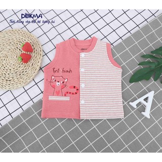 [Mã BMLT30 giảm đến 30K đơn 299K] DA560 Áo ghile kẻ Dokma (3-18M)