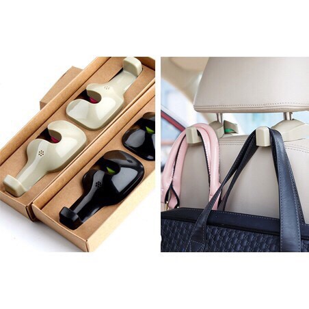 Combo 10 cặp móc treo đồ sau ghế cho xe ô tô cao cấp.