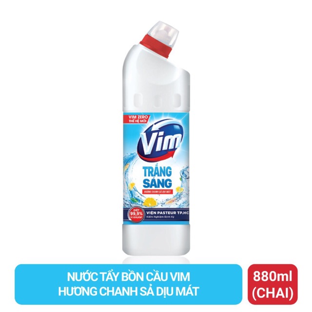 Gel Tẩy rửa Bồn cầu và Nhà tắm Vim Trắng Sáng Hương 880ml