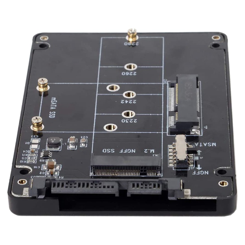 Combo Bộ Chuyển Đổi M.2 Ngff B-Key & Msata Ssd Sang Sata 3.0 Kèm Công Tắc Sata 3.0 Hỗ Trợ Lùi Đảo Chiều 3.2 | BigBuy360 - bigbuy360.vn