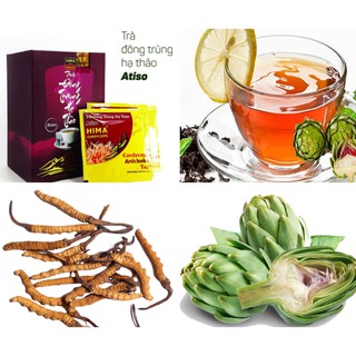 [Ngăn ngừa lão hóa] Trà Atiso Đông Trùng Hạ Thảo HIMA Hộp 20 gói