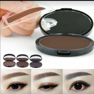 Bột in chân mày 2 khuôn + phấn mày (#02 – Nâu đen)