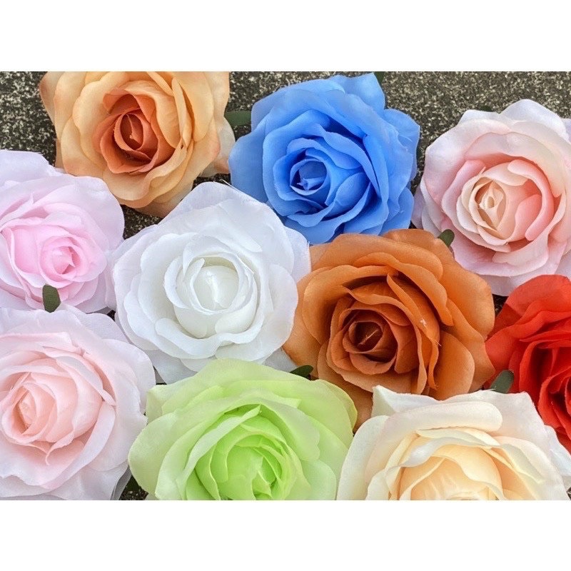 COMBO 10 bông HỒNG NHẬT - hoa giả hoa lụa- hoa trang trí