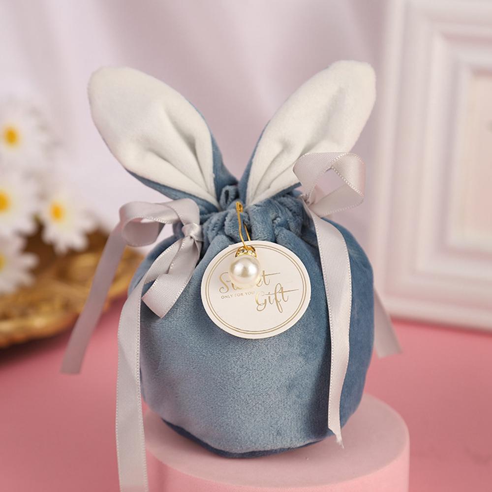 PEWANY Túi Dây Rút Đựng Trang Sức Hình Tai Thỏ Dễ Thương