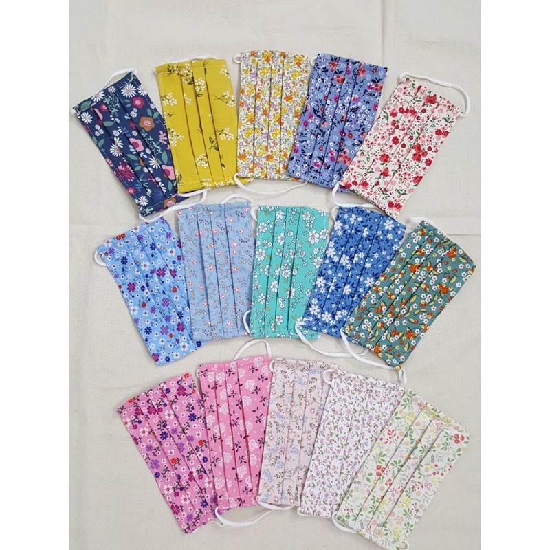 Khẩu Trang Handmade 🍒Phuonglinh06🍒 Vải Thô Cotton 2 Lớp Nhiều Họa Tiết