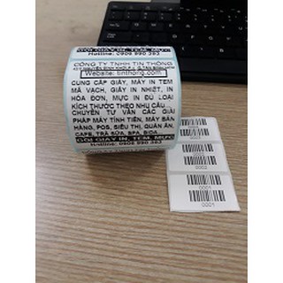 Giấy In Tem Trà Sữa 50x30 ( 5 cuộn )