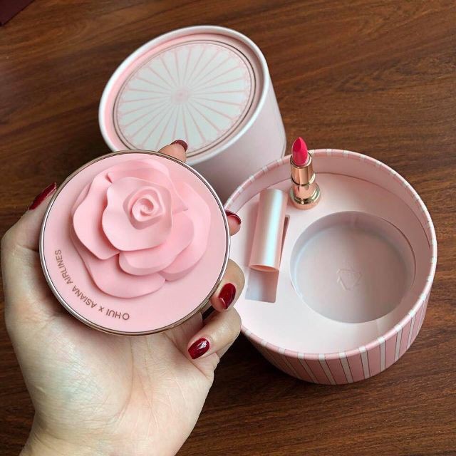 O HUI - Phấn Nước Phiên bản 2018 - Ohui Ultimate Cover Moisture Cushion Rose Petal Edition