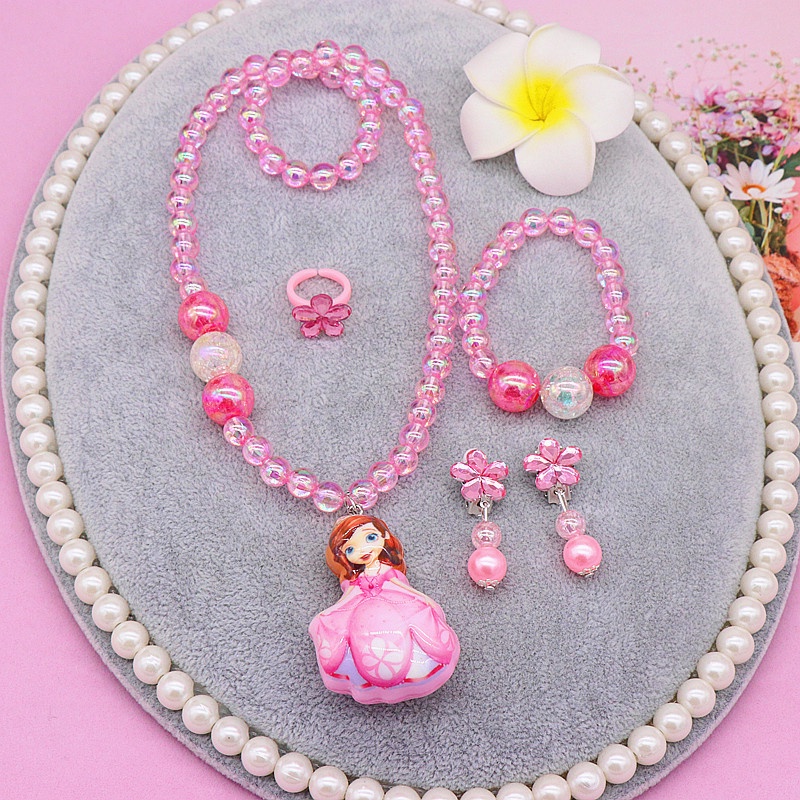 Vòng cổ Mặt Hình Công Chúa elsa Dễ Thương Cho Bé Gái | Trang Sức Trẻ Em