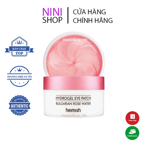 Mặt nạ đắp mắt Heimish Bulgarian Rose Hydrogel Eye Patch 60ea (Renewal)