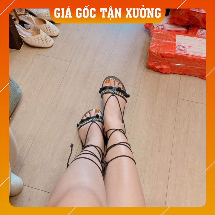 Sandal cột dây thổ cẩm [HÀNG CÓ SẴN]