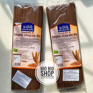 Mỳ Ý đen hữu cơ Lúa mạch Đen Sottolestelle Sotto 500g mì Ý lúa mạch đen ăn kiêng ăn eat clean