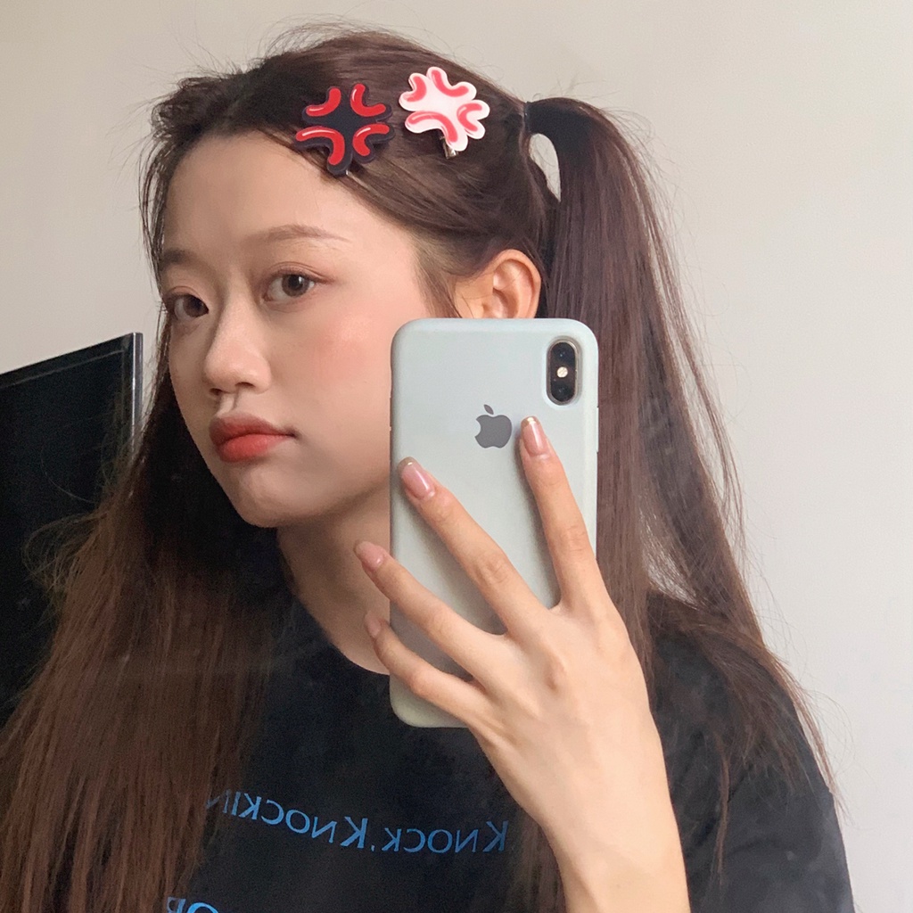 Kẹp Tóc Hình Emoji Dễ Thương Phong Cách Hàn Quốc