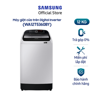 [Mã ELSAMHOT giảm 5% đơn 3TR] Miễn phí công lắp đặt_Máy giặt Samsung cửa trên Digital Inverter 12kg (WA12T5360BY) thumbnail