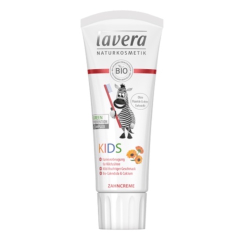 Kem đánh răng hữu cơ cho bé chiết xuất hoa cúc - dâu - chuối - cherry