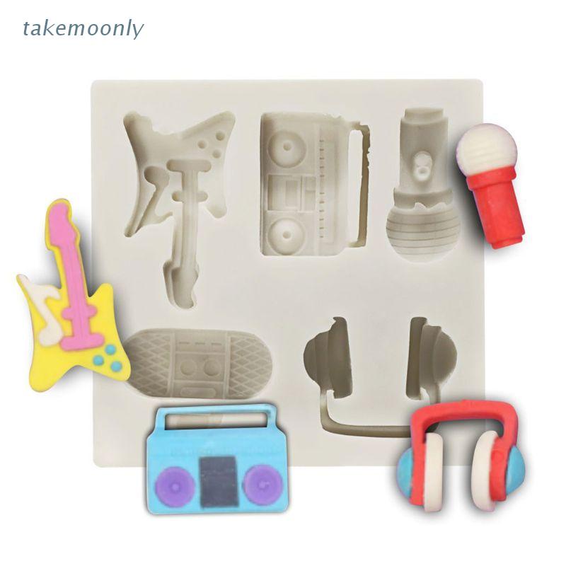 Khuôn Làm Bánh Kẹo Hình Micro / Đàn Ghi Ta / Đồ Thủ Công Bằng Nhựa Resin Polymer / Đất Sét / Xà Phòng / Bánh Kem