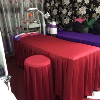 Sản phẩm gồm ga giường, ga ghế dành cho giường nối mi, phun xăm. Ga được làm bằng vải cozan bốn chiều, không nhăn, bền