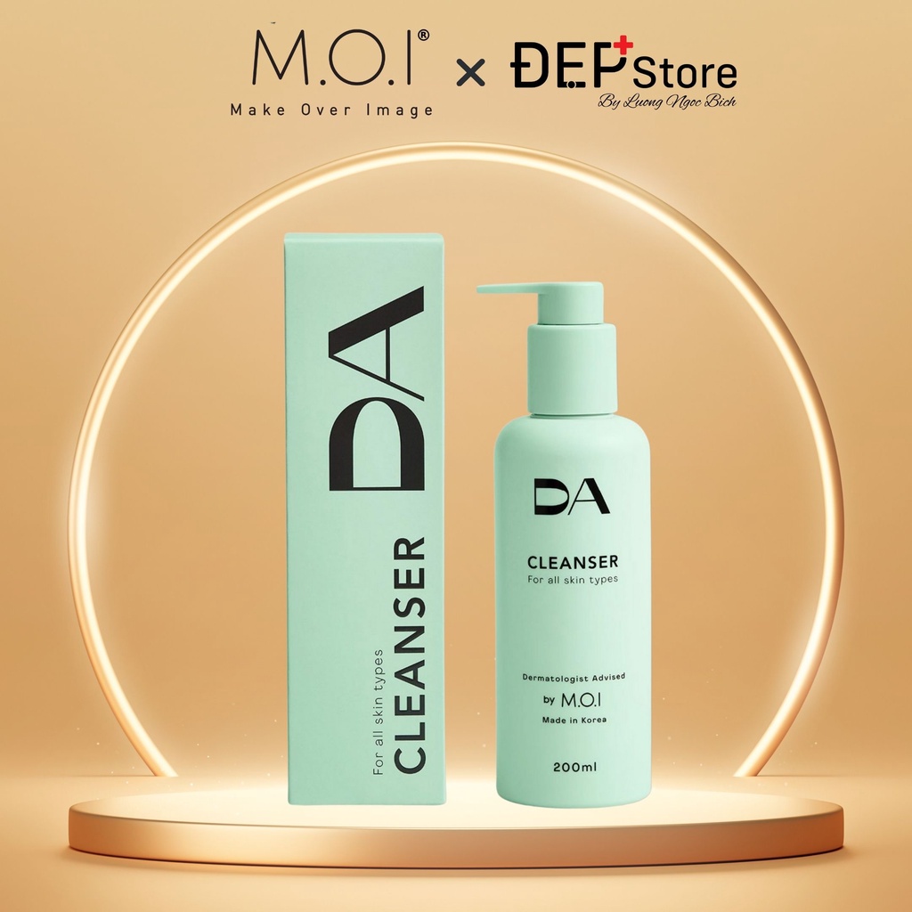 Sữa rửa mặt D.A by M.O.I dạng gel 2 trong 1 dung tích 200ml
