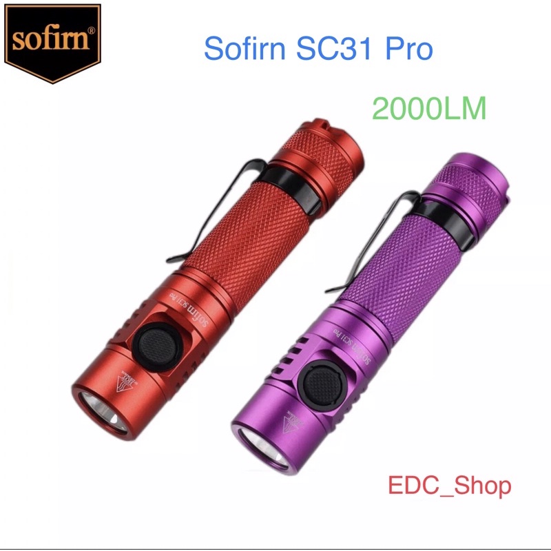 Sofirn SC31 Pro 2000 Lumen SST40 Đèn Pin Led Siêu Sáng Anduril UI Sạc Thân Type-C Nhiều Chế Độ Nhỏ Gọn Tiện Dụng