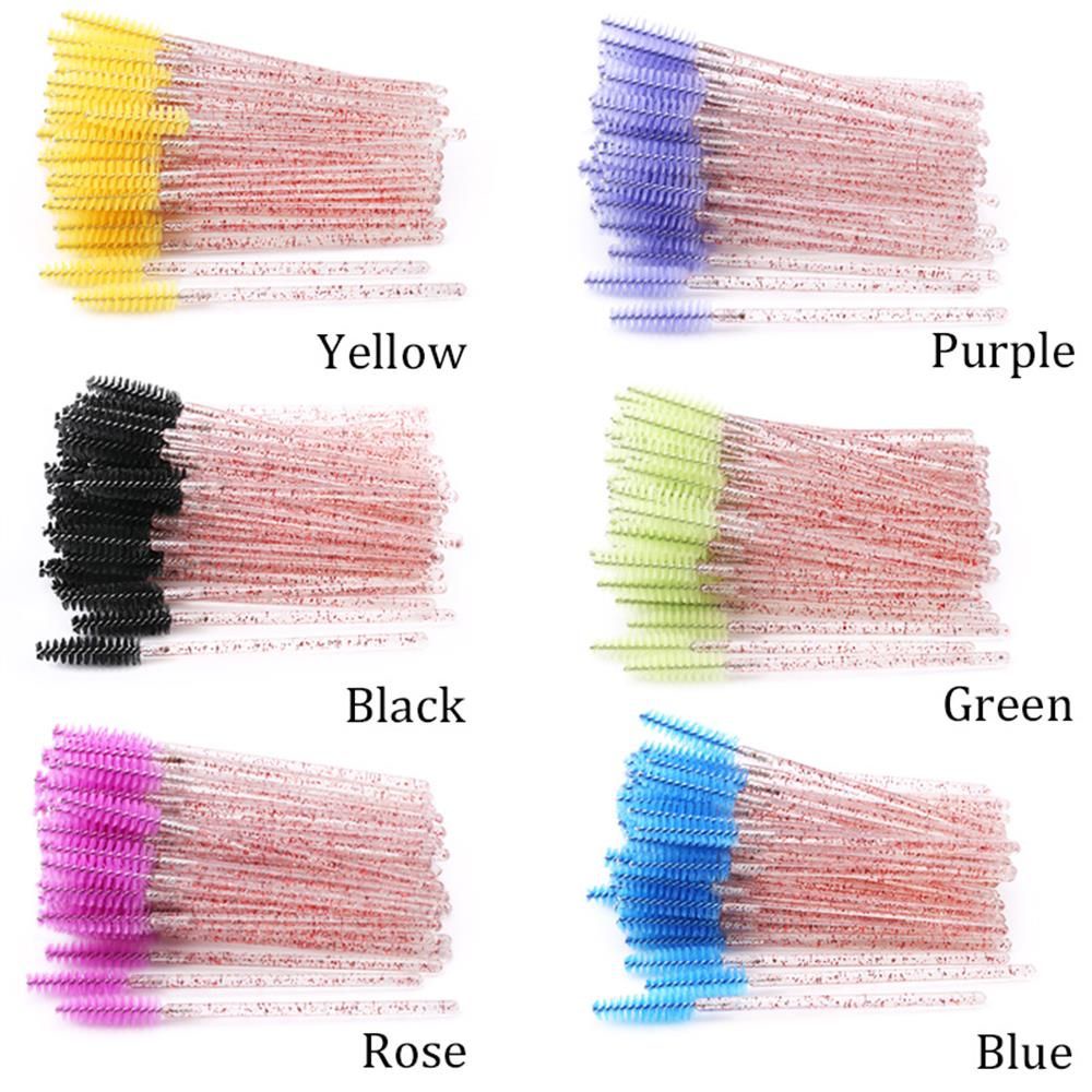 [Hàng mới về] Set 50 cái cọ chuốt mi/ chải chân mày dùng một lần tiện dụng