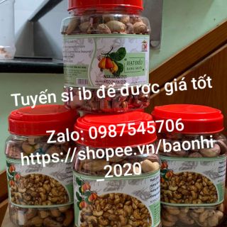 Hạt Điều Rang Muối - Loại nguyên hạt còn vỏ lụa