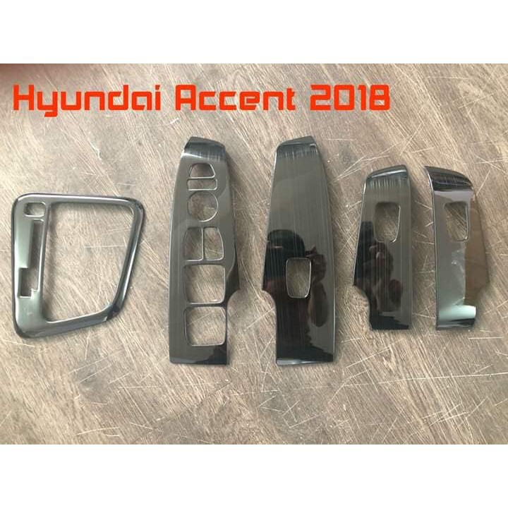 Ốp Nội Thât Xe Hyundai Accent 2018-2019 2020 Mẫu Titan Có sẵn Keo Dính