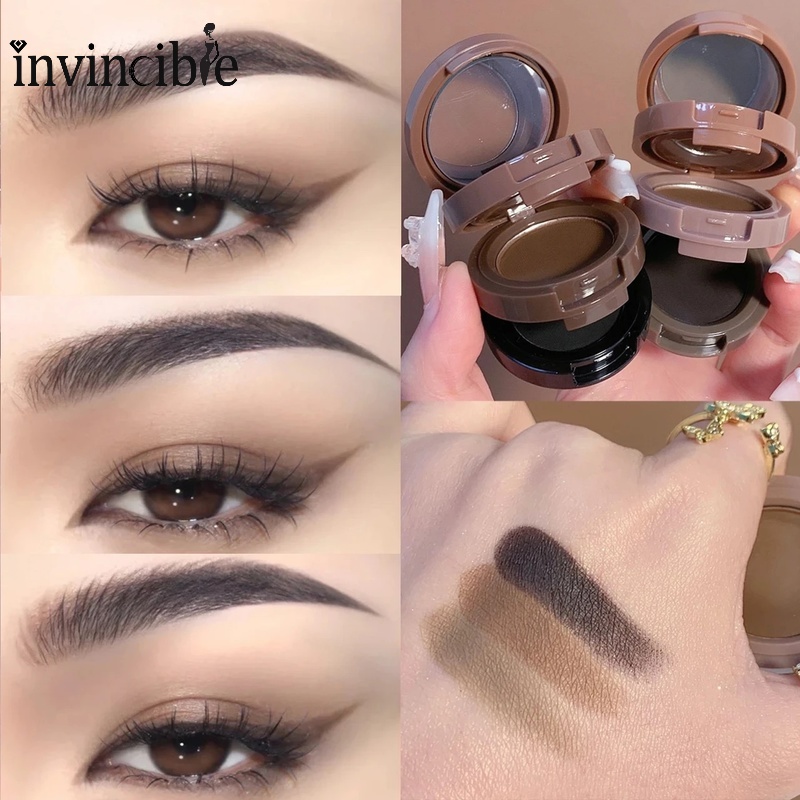 Bảng Phấn Kẻ Lông Mày Ba Tầng Màu Sắc Nhẹ Nhàng Chống Thấm Nước Và Mồ Hôi