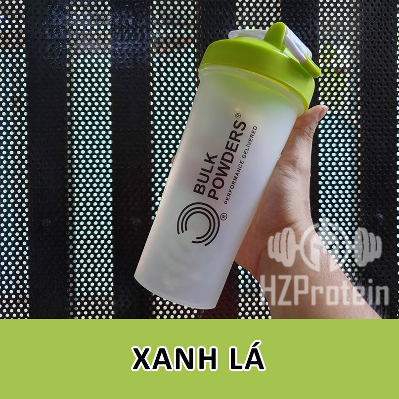 SHAKER BULK POWER 700ML -BÌNH NƯỚC TRONG SUỐT - 6 MÀU - Bình nước thể thao, Du lịch