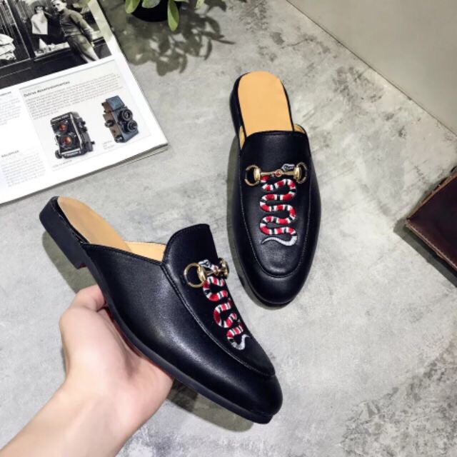 Giày Sục Nam Thời Trang Thêu Hình Rắn | BigBuy360 - bigbuy360.vn