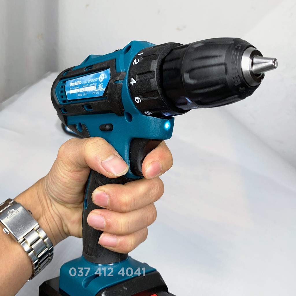 Máy Khoan Pin MAKITA 24V Có Búa, Khoan bắt vít cầm tay 24 phụ kiện