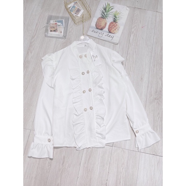 SET ÁO SƠ MI BÈO MIX CHÂN VÁY NHUNG DÁNG XOÈ SIÊU XINH | BigBuy360 - bigbuy360.vn