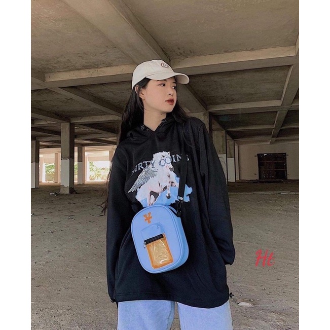 Áo nỉ mũ ngựa bay 2 mặt H2