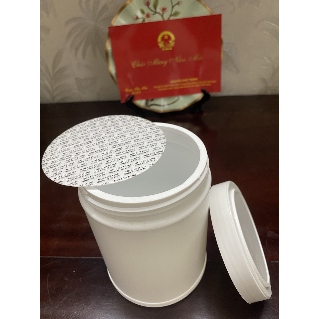 Hũ nhựa HDPE cao cấp 500gr dáng thấp  trắng đục