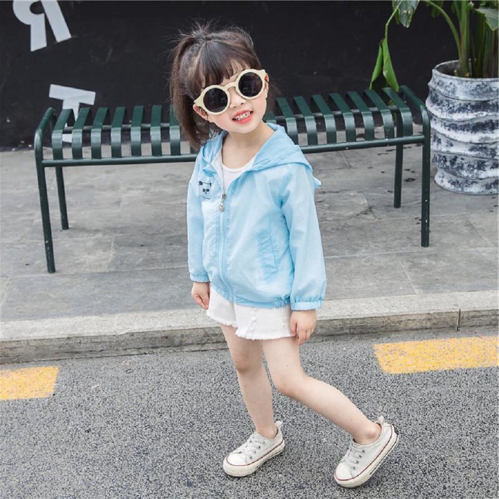 Áo Chống Nắng Cho Bé Trai Bé gái In Hình Gấu Cute SÂU SHOP, Áo Khoác Cho Bé Từ 6-21kg