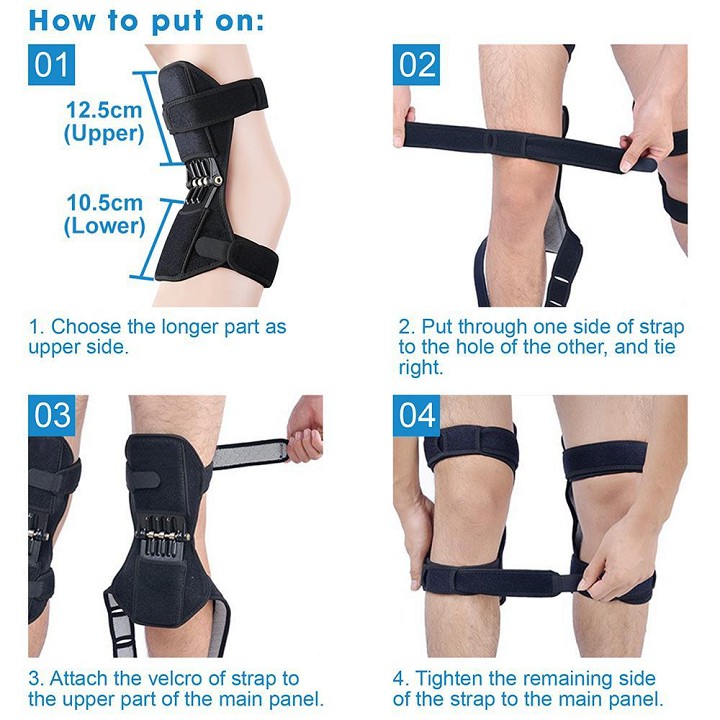 Khung trợ lực bảo vệ và nâng đỡ đầu gối PowerKnee +tặng Dụng cụ tập cơ tay