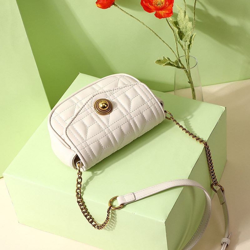 Túi đeo chéo IELGY phối dây xích phong cách phương Tây thời trang cho nữ