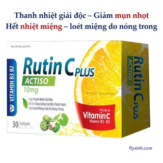 Viên uống Rutin C plus 15mg - hỗ trợ thanh nhiệt , giảm nhiệt miệng, chảy máu chân răng...