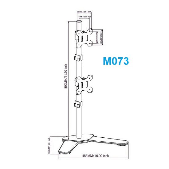 Giá Treo Hai Màn Hình Máy Tính M073 - Dành Cho Màn Hình 14" - 27 " - [ HÀNG CHÍNH HÃNG ] - Model 2020 | BigBuy360 - bigbuy360.vn