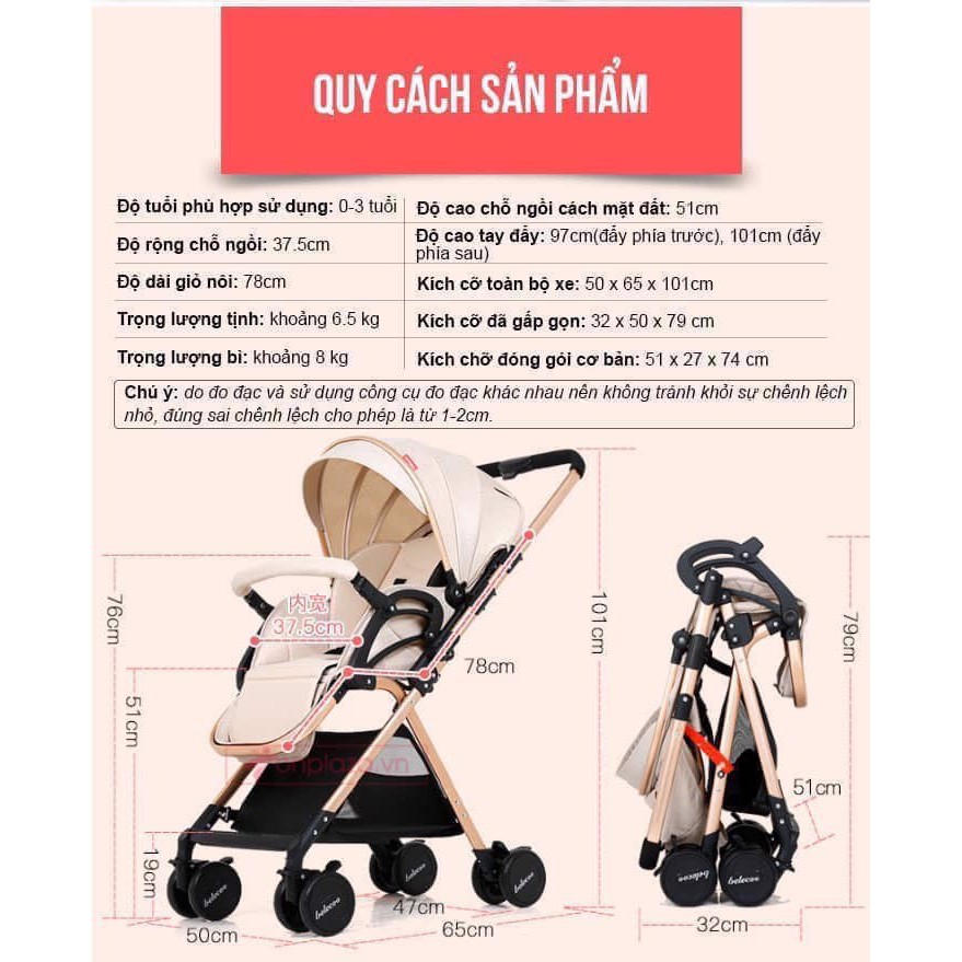 XE ĐẨY 2 CHIỀU BELECOO CHÍNH HÃNG