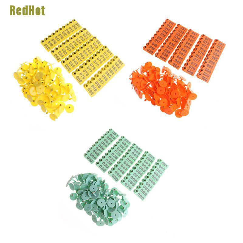 Bộ 100 Phụ Kiện Đánh Dấu Tai Động Vật Đặc Biệt