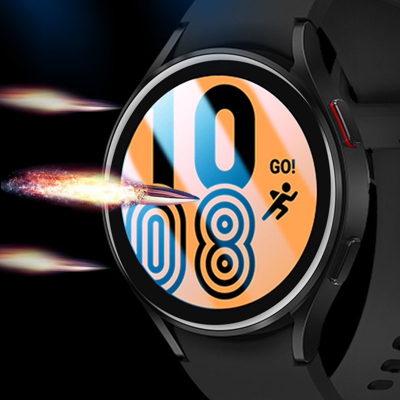Kính Cường Lực Cong 3D Bảo Vệ Màn Hình Đồng Hồ Thông Minh Samsung Galaxy Watch 4 40mm 44mm HD 2