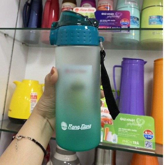 Bình nước học sinh cầm tay 500ml 700ml Rạng Đông, nhựa PC/PP an toàn, độ bền cao KATE19