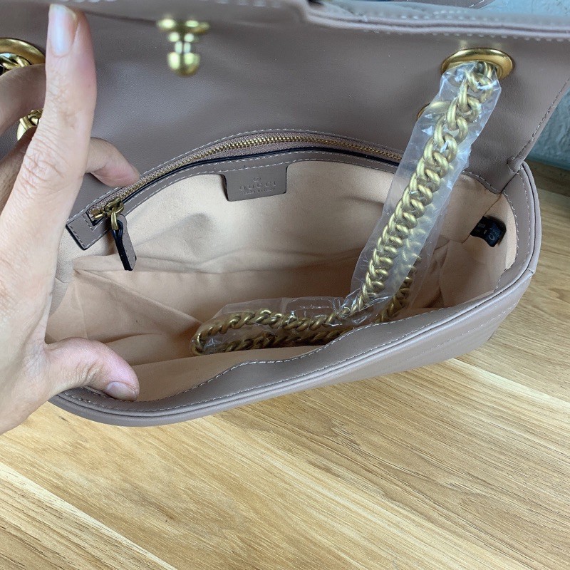 Túi xách Gucci Marmont màu nude size 26cm (có sẵn)