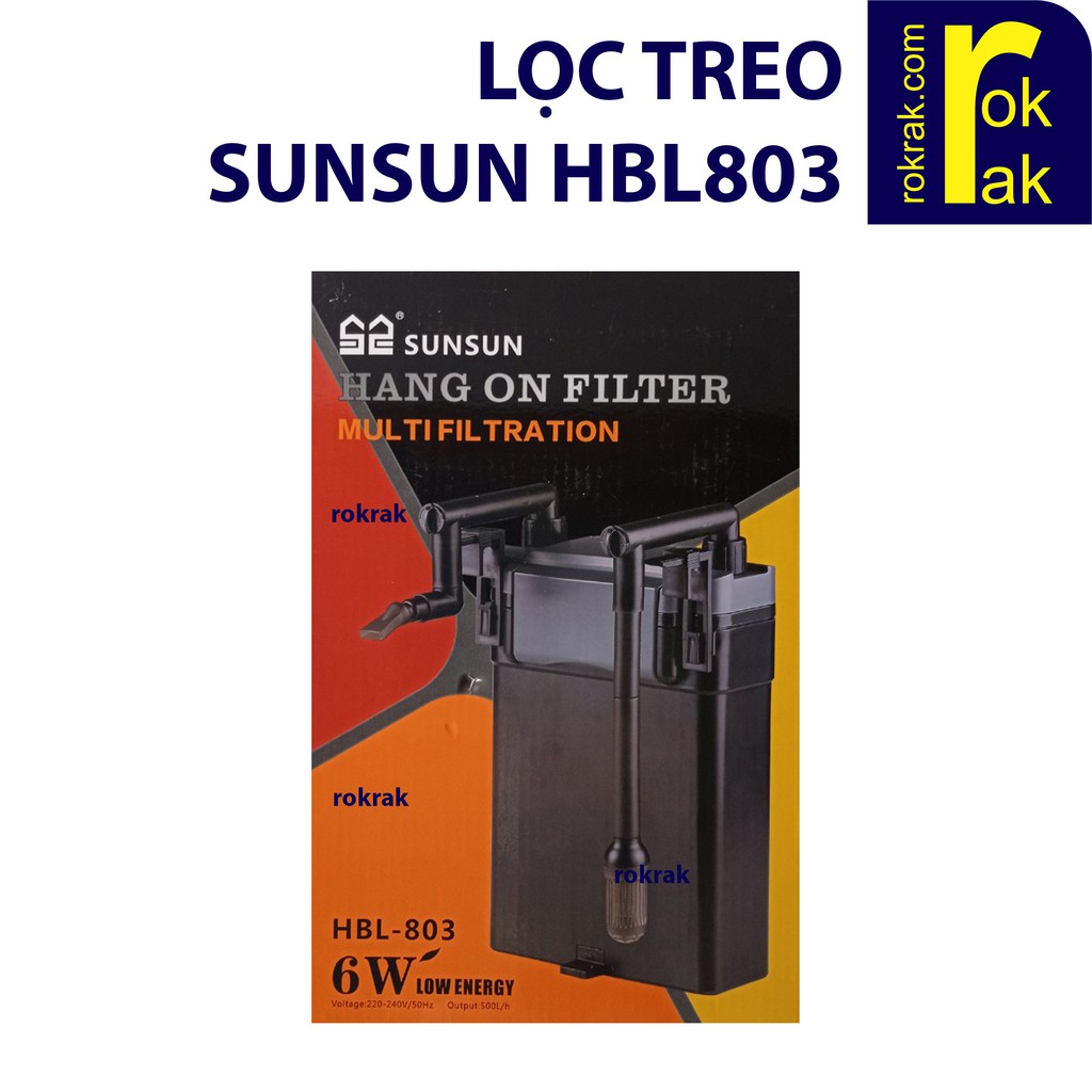 Máy lọc treo thành hồ cá SunSun HBL-803 cho bể 60-80 cm