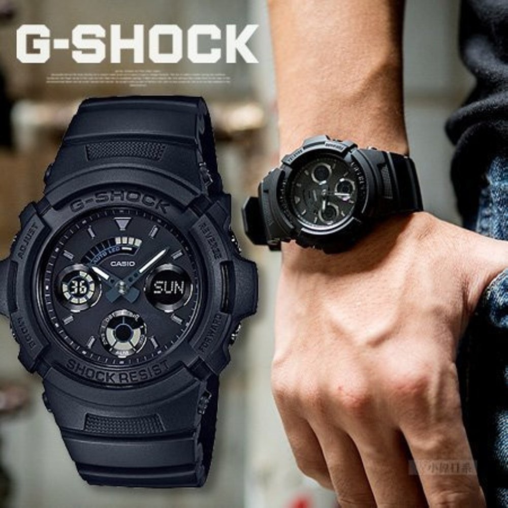Đồng Hồ Casio Nam Dây Nhựa GSHOCK AW-591BB-1ADR Chính Hãng