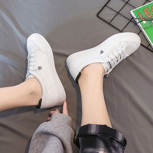 Giày Thể Thao Đế Bằng Phối Lưới Thời Trang Cho Nữ